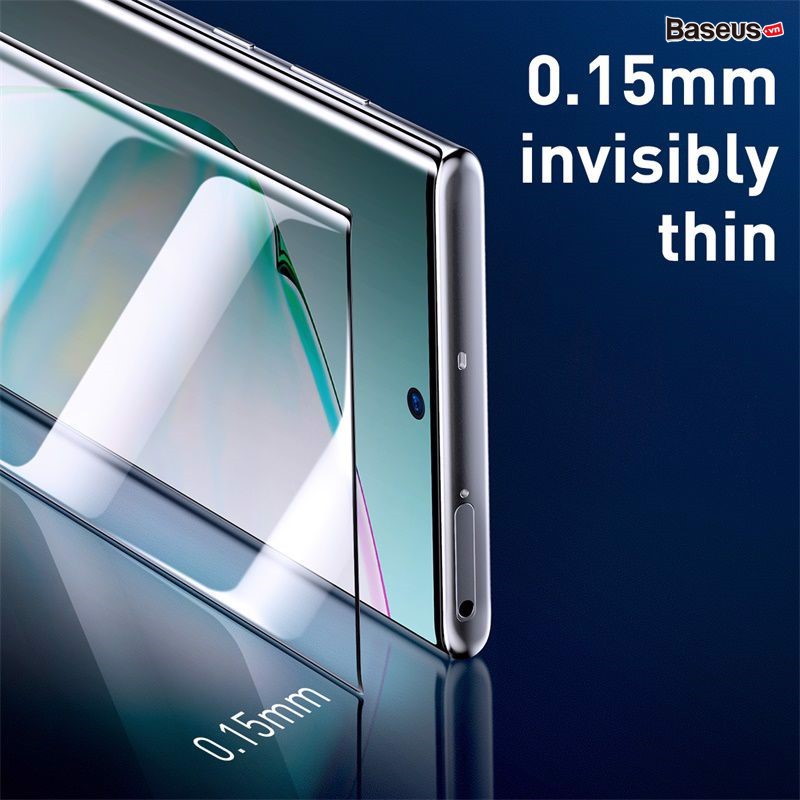 Bộ 2 Miếng Dán Full Màn 3D Samsung Galaxy Note 10 Plus Hiệu Baseus khả năng chống xước cao,có thể dán full toàn bộ màn hình của máy mà không ảnh hưởng đến độ nhạy của cảm ứng.